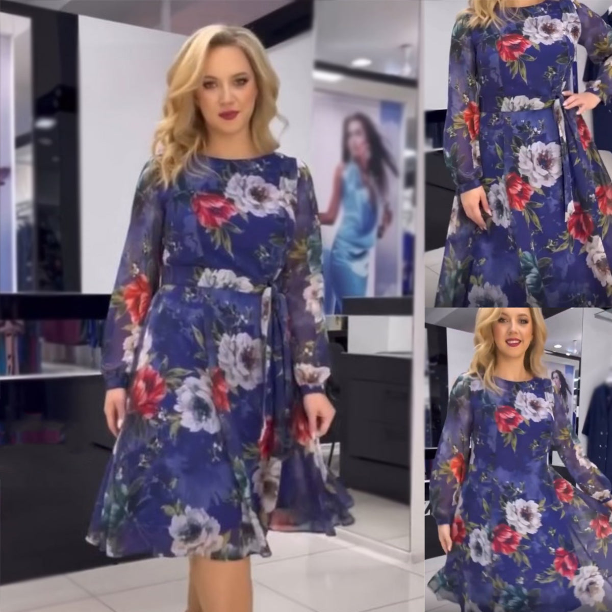 💋【S-5XL】Rochie casual imprimata la moda de inalta calitate