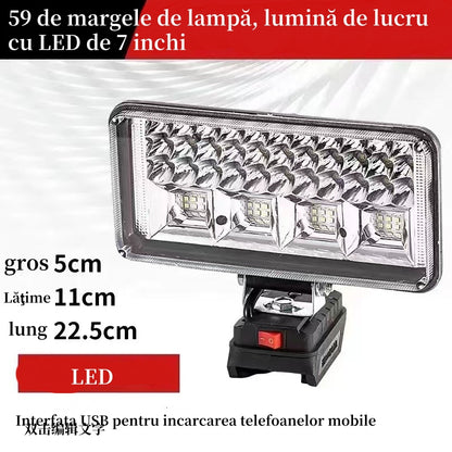 💡💡Față de lucru portabilă cu LED de 7 inchi de înaltă luminozitate pentru iluminat exterior-3766540