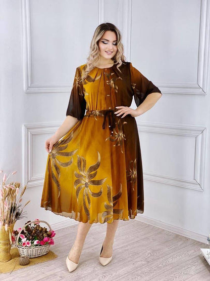 💕💕【S-5XL】 2024 Rochie elegantă imprimată 3703573