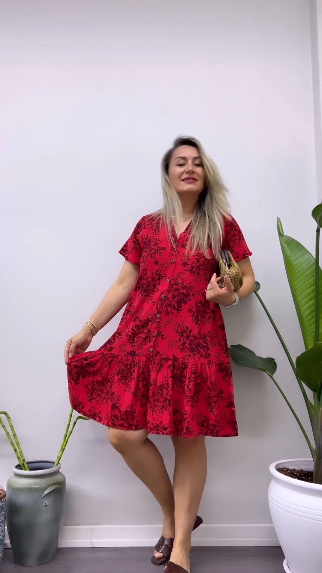 🔥🔥【L-5XL】Rochie scurtă cu imprimeu colorat🥰🥰Cash on delivery în România 3694462