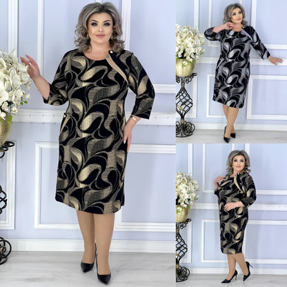 💖💖【S-5XL】2025 Rochie nouă și elegantă de toamnă și iarnă de înaltă calitate 3870854