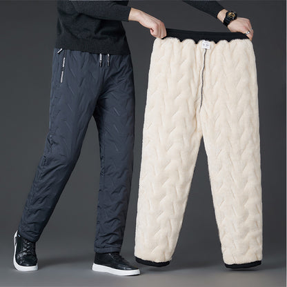 💥【M-7XL】Pantaloni unisex din bumbac din lână, impermeabili și rezistenți la vânt 3785754