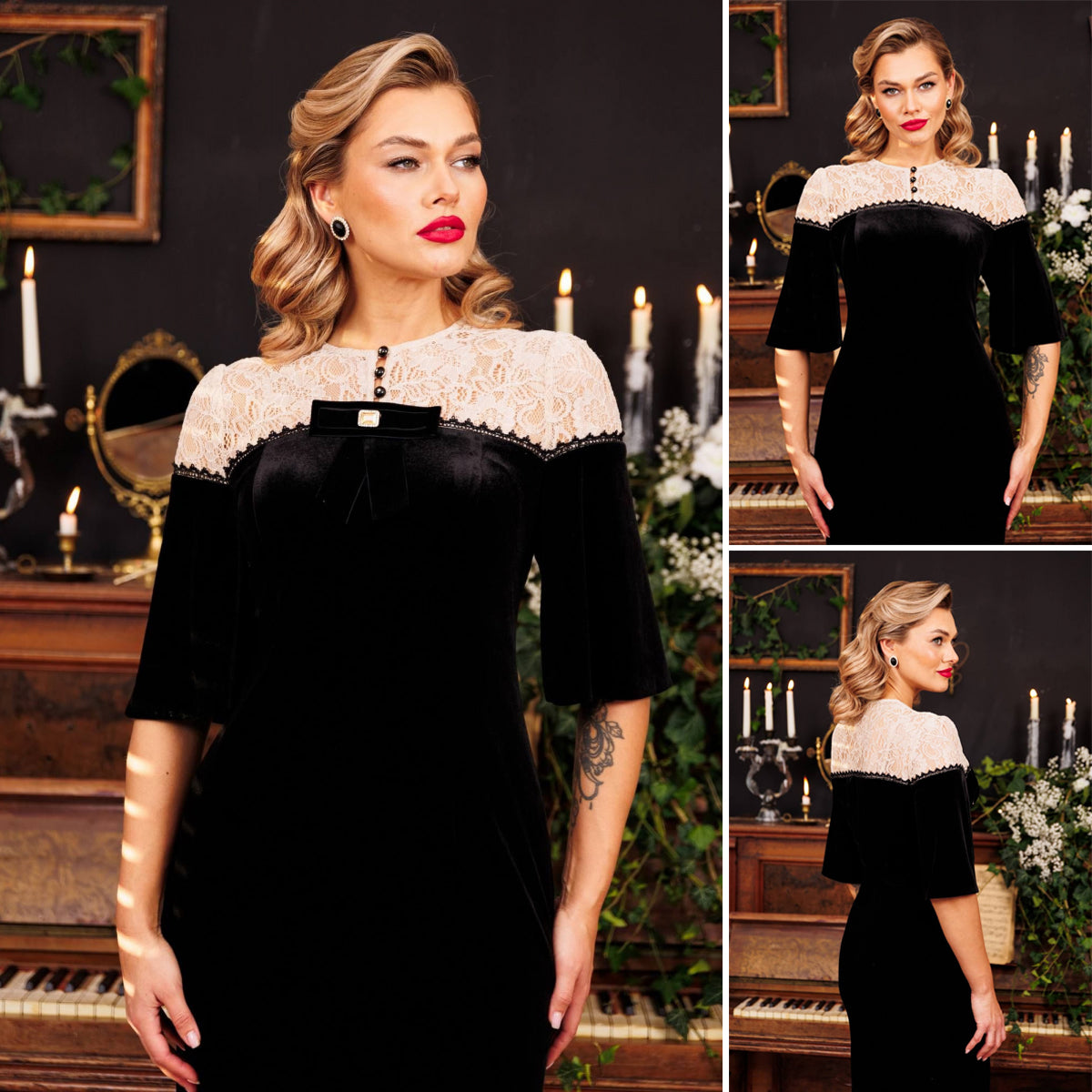 🔥✨【S-5XL】 2025 noua rochie de dama subtire si eleganta din dantela, eleganta si atemporala