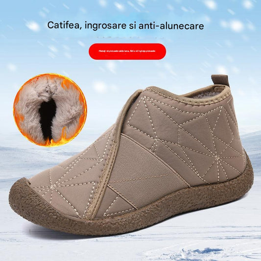 👢👢2024 noi cizme de iarnă din bumbac cizme de zăpadă femei talpă argintie anti-alunecare plus catifea-3805969