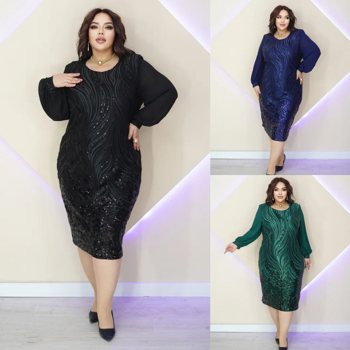 💖💖【S-5XL】Rochie nouă și elegantă din șifon de înaltă calitate 3924214