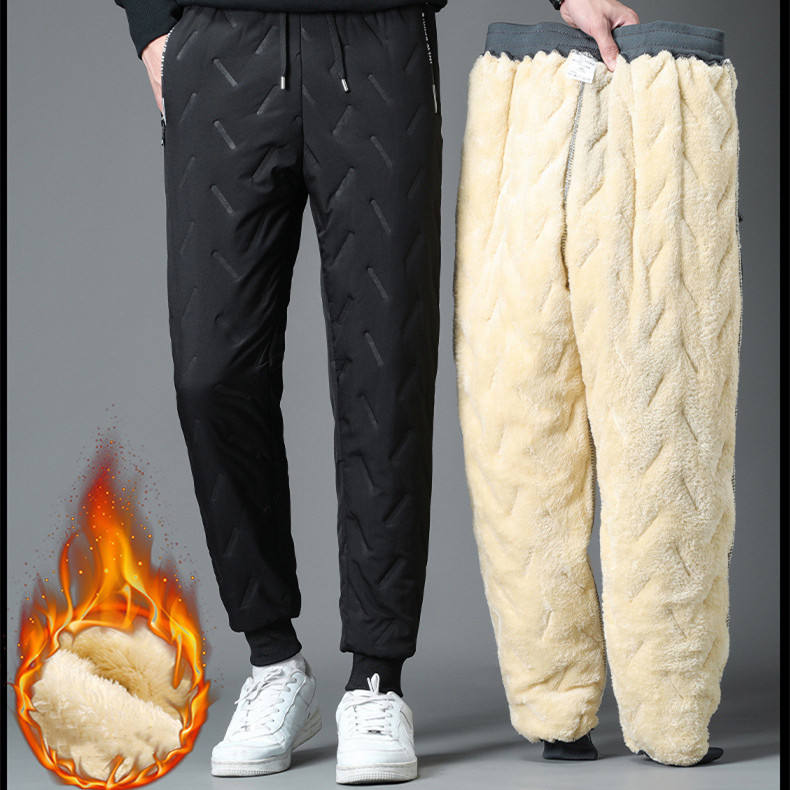 💥【M-7XL】Pantaloni unisex din bumbac din lână, impermeabili și rezistenți la vânt 3785754