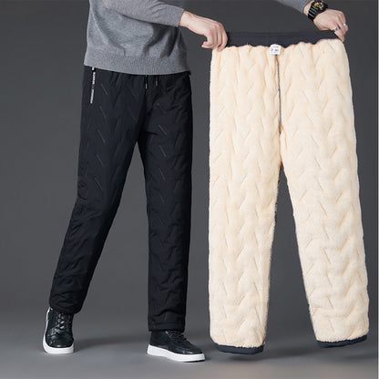 💥【M-7XL】Pantaloni unisex din bumbac din lână, impermeabili și rezistenți la vânt 3785754