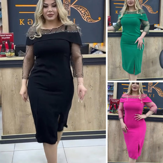 🌿🌸【S-5XL】Rochie elegantă, subțire, de înaltă calitate, la modă nouă de primăvară 2025